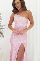 Abella Sequin Maxi Gown | Baby Pink | Oh Hello Clothing | XS (6)