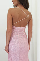 Abella Sequin Maxi Gown | Baby Pink | Oh Hello Clothing | XS (6)