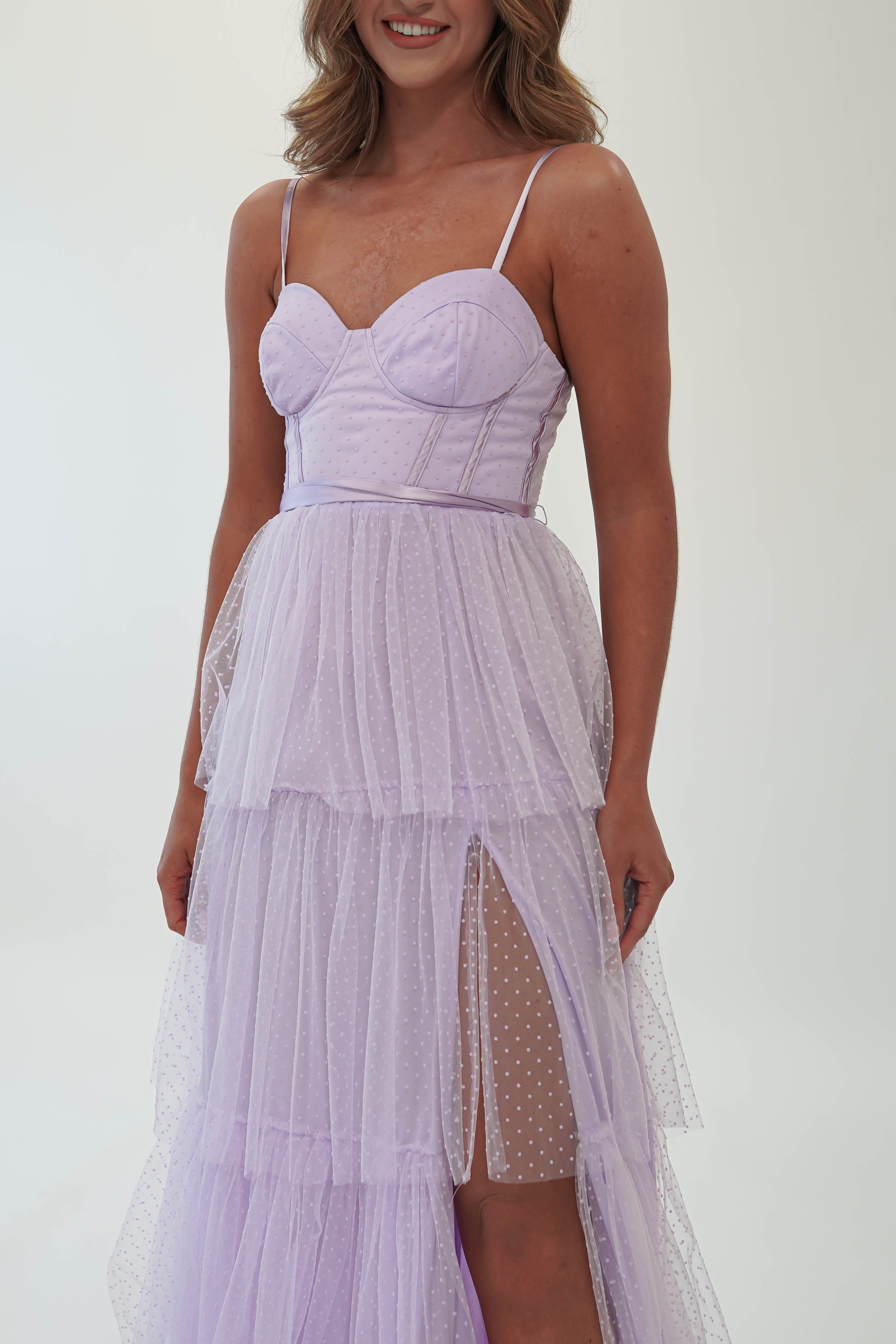 Geeniva Tulle Maxi Dress | Lavendar - Oh Hello Clothing