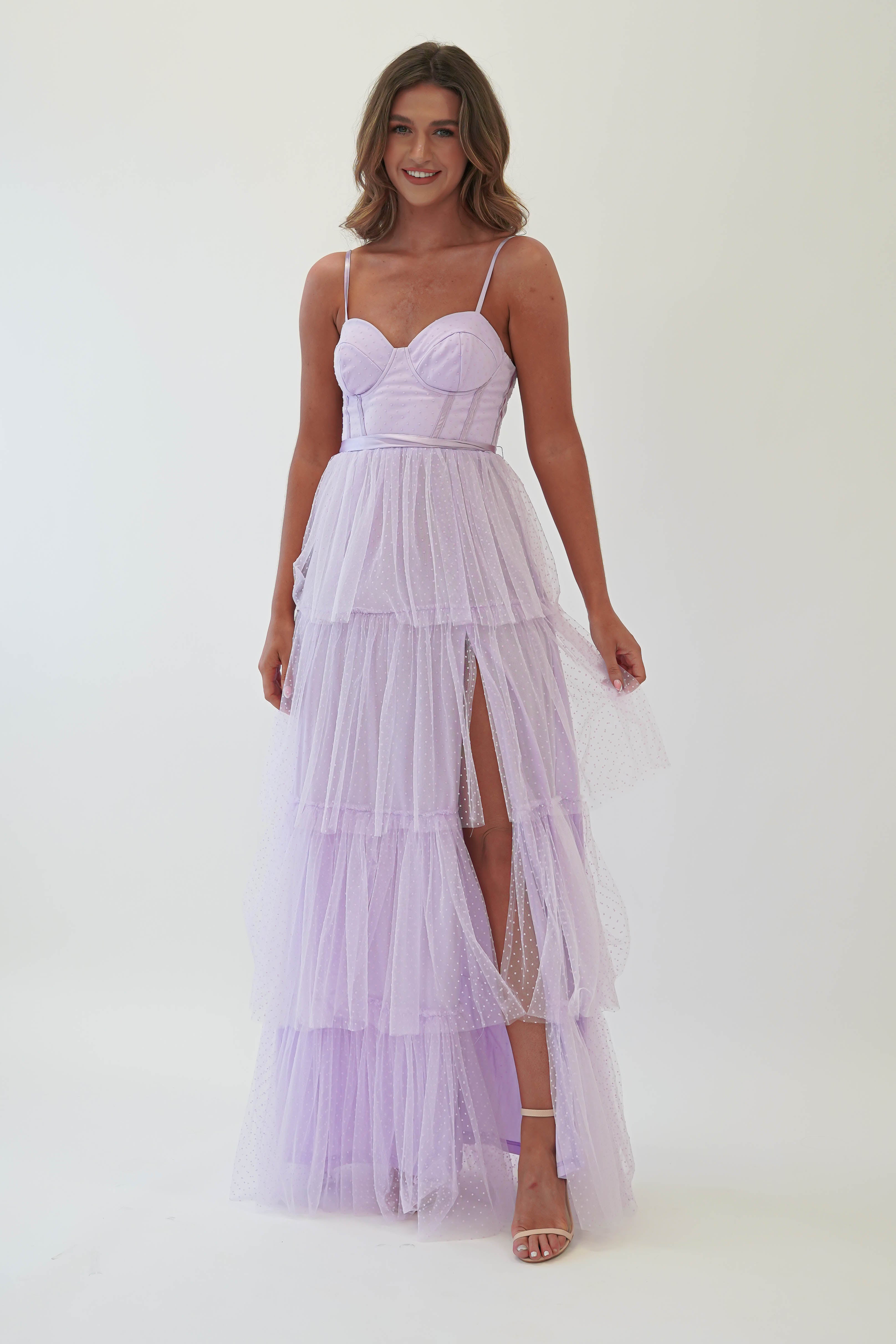 Geeniva Tulle Maxi Dress | Lavendar - Oh Hello Clothing