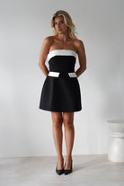 Annie Monochrom Mini Dress | Black/White | Oh Hello Clothing | XS (6)
