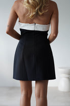 Annie Monochrom Mini Dress | Black/White | Oh Hello Clothing | XS (6)