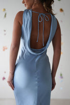 Lauryn Halter Neck Maxi Dress | Light Blue - Oh Hello Clothing