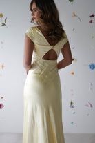 Ramona Soft Satin Maxi Dress | Yellow - Oh Hello Clothing