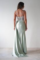 Annabel Embellished Bodycon Gown | Sage | Oh Hello Clothing | XS (6)