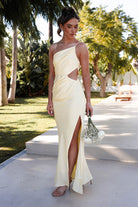 Lyra Soft Matte Satin Maxi Dress | Yellow | Oh Hello Clothing | XS (6)