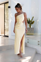 Lyra Soft Matte Satin Maxi Dress | Yellow | Oh Hello Clothing | XS (6)