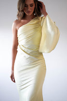 Sylvana Silky Maxi Dress | Yellow - Oh Hello Clothing
