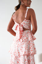 Emily Floral Ruffle Maxi Dress | Orange Print | Oh Hello Clothing | 6