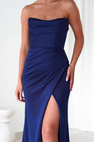 Grasie Bodycon Strapless Gown | Navy | Oh Hello Clothing | XS (6)