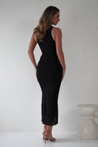 Hallie Mesh Bodycon Maxi Dress | Black | Oh Hello Clothing | XS (6)
