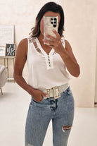 Hermie Lace Blouse | Ivory | Oh Hello Clothing | S (8)