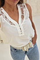 Hermie Lace Blouse | Ivory | Oh Hello Clothing | S (8)