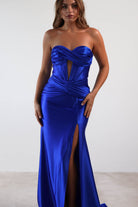 Karra Bodycon Strapless Gown | Royal Blue | Oh Hello Clothing | S (8)