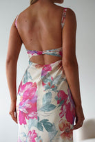 Larah Floral Maxi Dress | Yellow/Pink Print | Oh Hello Clothing | XS (6)