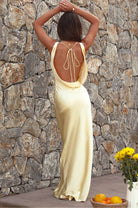 Leah Cowl Neckline Maxi Dress | Yellow | Oh Hello Clothing | XS (6)