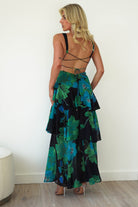 Lenora Floral Print Maxi Dress | Black Print - Oh Hello Clothing