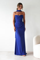 Lisa Multiway Chiffon Gown | Cobalt Blue | Oh Hello Clothing | XS (6)