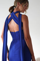 Lisa Multiway Chiffon Gown | Cobalt Blue | Oh Hello Clothing | XS (6)