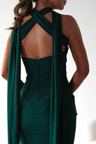 Lisa Multiway Chiffon Gown | Hunter Green | Oh Hello Clothing | XS (6)