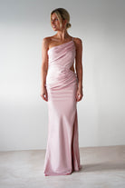 Lyra Soft Matte Satin Maxi Dress | Blush Pink | Oh Hello Clothing | XS (6)