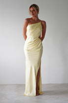 Lyra Soft Matte Satin Maxi Dress | Yellow | Oh Hello Clothing | XS (6)