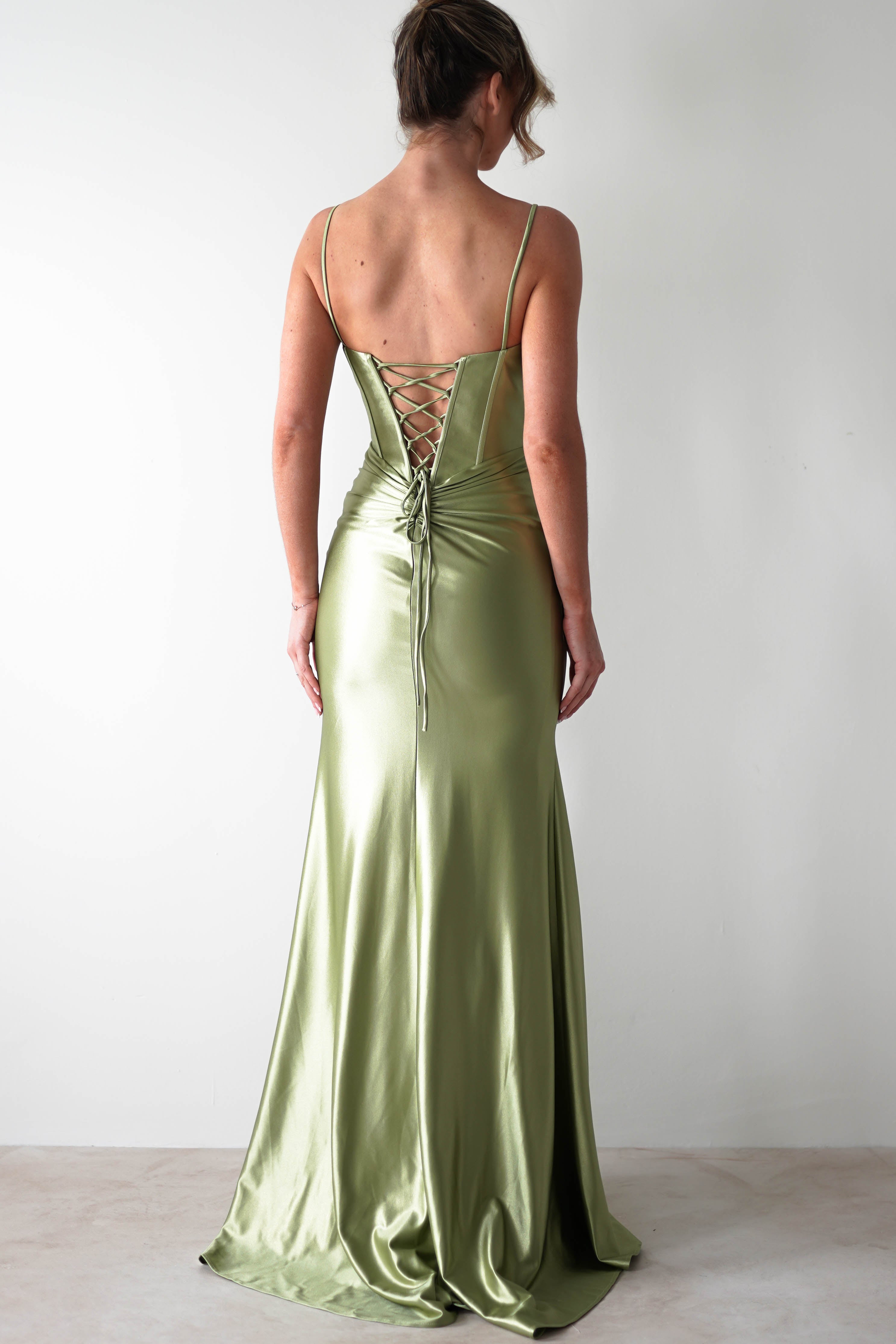 Meaghan Bodycon Gown | Lime Green | Oh Hello Clothing | S (8)