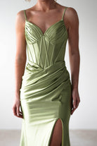 Meaghan Bodycon Gown | Lime Green | Oh Hello Clothing | S (8)