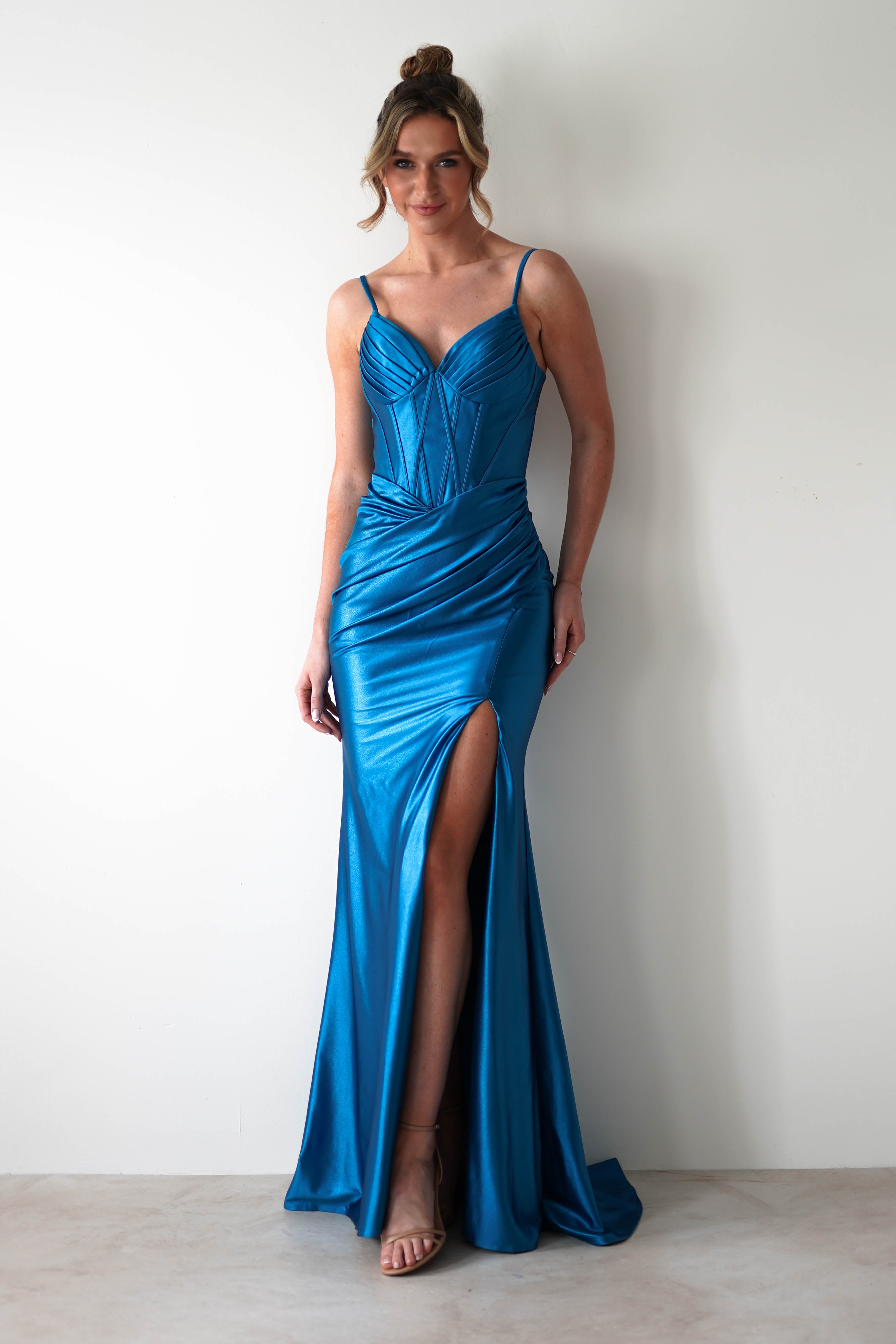 Meaghan Bodycon Gown | Turquoise | Oh Hello Clothing | S (8)