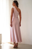 Meera Soft Matte Satin Midaxi Dress | Blush Pink | Oh Hello Clothing | XS (6)
