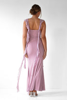 Miranda Ruffle Midaxi Dress | Mauve | Oh Hello Clothing | XS (6)