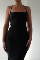 Monette Bodycon Maxi Gown | Black | Oh Hello Clothing | XS (6)