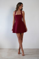 Morocco Halterneck Mini Dress | Wine - Oh Hello Clothing