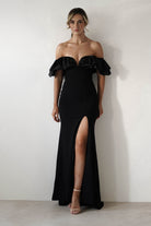 Olympia Off The Shoulder Gown | Black | Oh Hello Clothing | S (8)