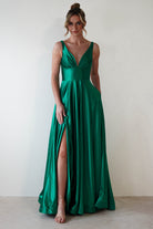 Penelope Glitter Princess Gown | Green | Oh Hello Clothing | S (8)