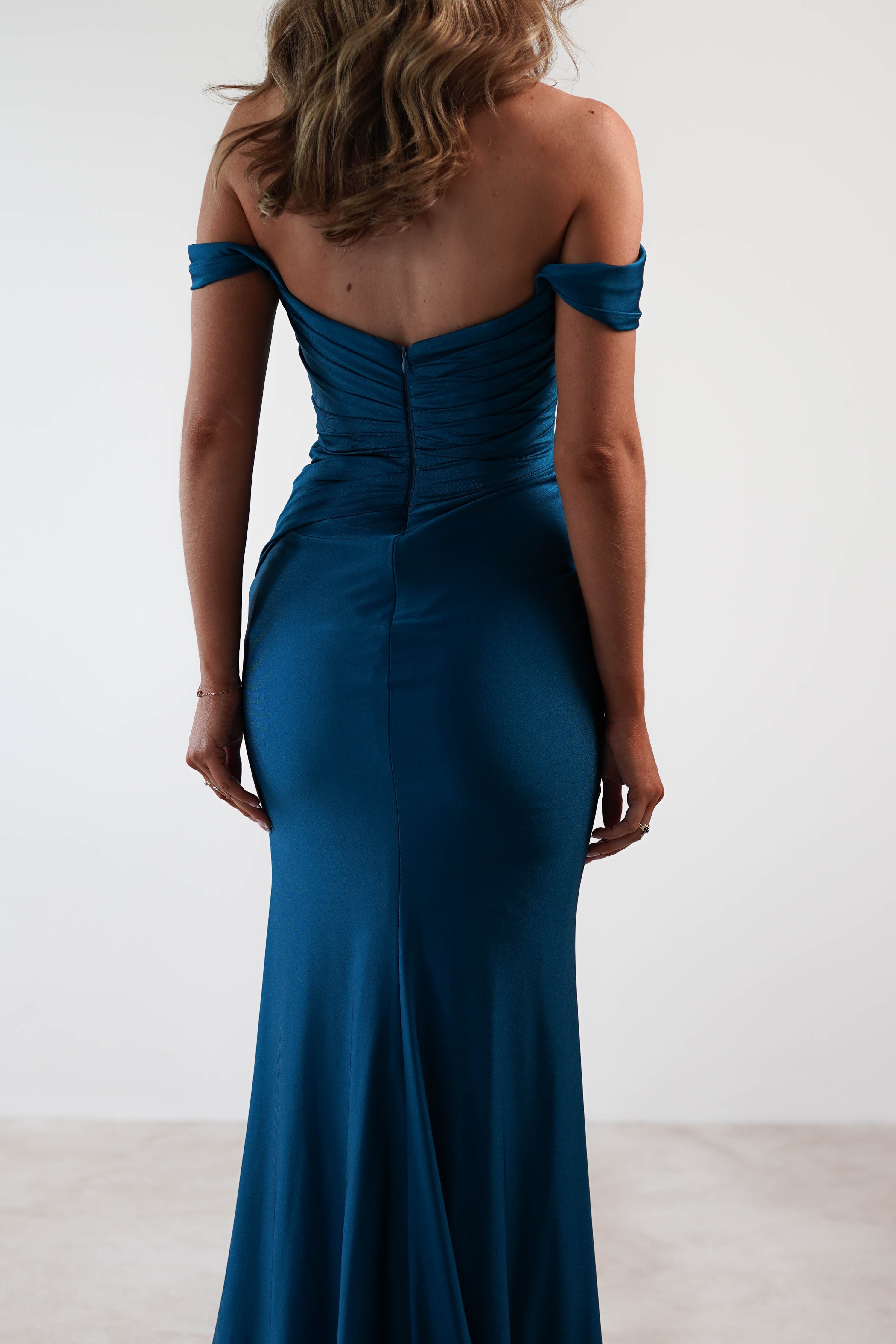 Pepper Bodycon Gown | Teal | Oh Hello Clothing | S (8)