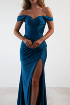 Pepper Bodycon Gown | Teal - Oh Hello Clothing