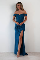 Pepper Bodycon Gown | Teal - Oh Hello Clothing