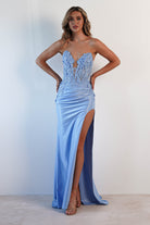 Perla Embellished Gown | Light Blue | Oh Hello Clothing | XS (6)