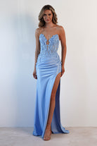 Perla Embellished Gown | Light Blue | Oh Hello Clothing | XS (6)