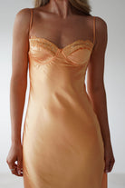 Ricci Soft Satin Maxi Dress | Melon - Oh Hello Clothing