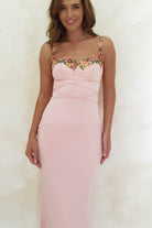 Rowan Bodycon Maxi Dress | Baby Pink | Oh Hello Clothing | XS (6)
