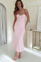 Rowan Bodycon Maxi Dress | Baby Pink | Oh Hello Clothing | XS (6)