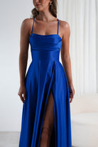 Shantal Satin Gown | Royal Blue | Oh Hello Clothing | XS (6)