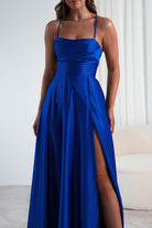 Shantal Satin Gown | Royal Blue | Oh Hello Clothing | XS (6)