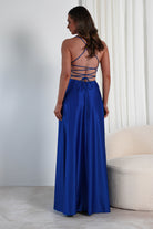 Shantal Satin Gown | Royal Blue | Oh Hello Clothing | XS (6)