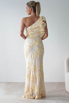 Siren Bodycon Maxi Dress | Light Yellow | Oh Hello Clothing | XS (6)