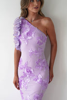 Siren Bodycon Maxi Dress | Lilac | Oh Hello Clothing | XS (6)
