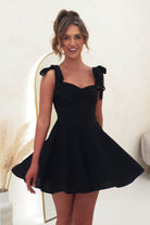 Amara Skater Mini Dress | Black | Oh Hello Clothing | XS (6)