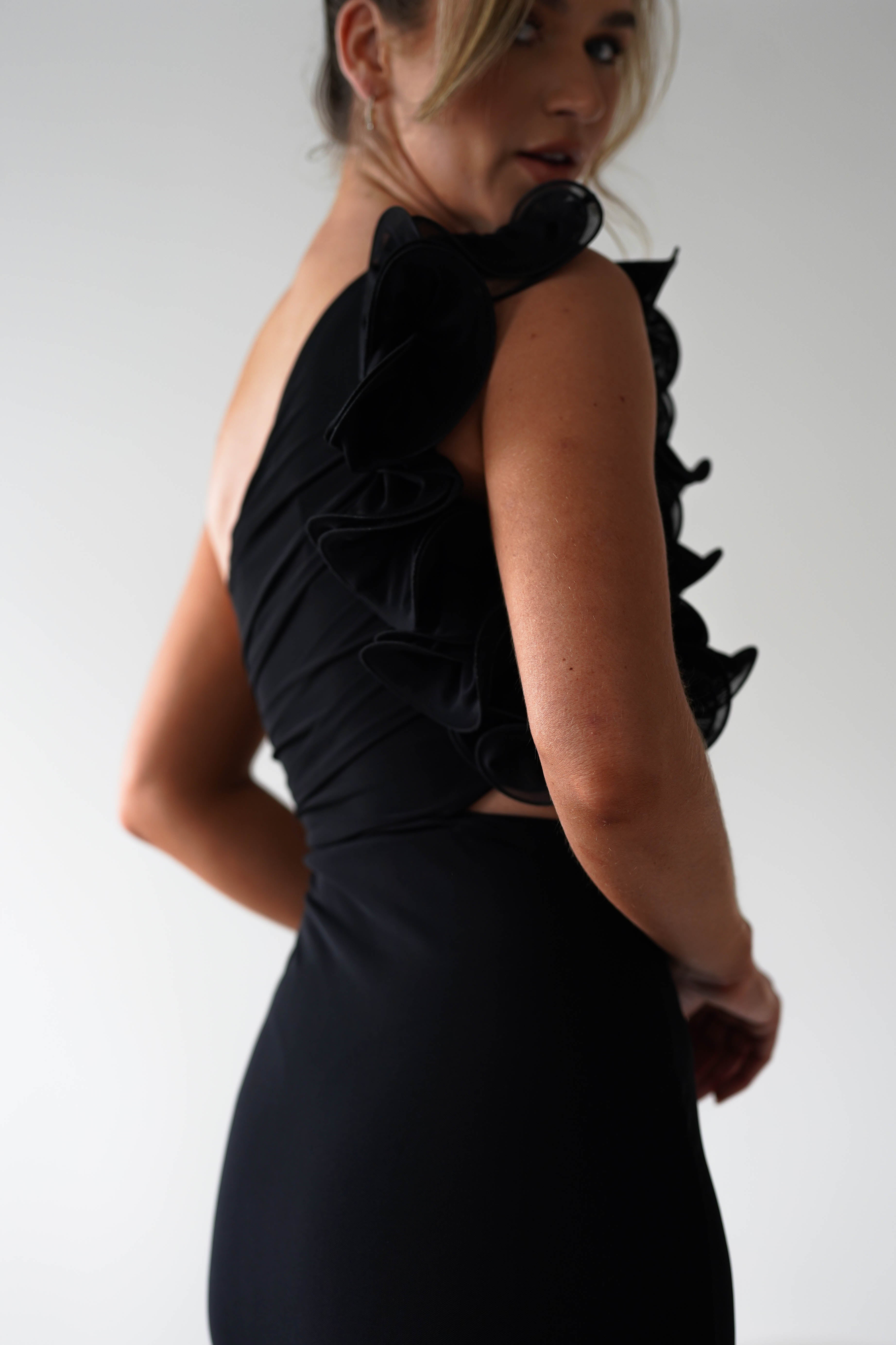 Sydney Bodycon Maxi Dress | Black | Oh Hello Clothing | XS (6)